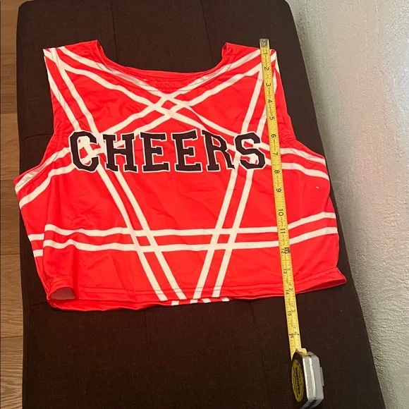 # 0761+ Red Cheerleader Costume Set - Picture 3 of 14